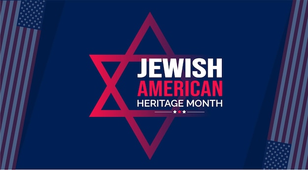 Jewish American Heritage Month background or banner design template celebrated in may