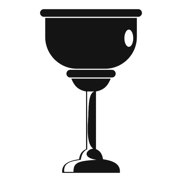 Vettore icona della tazza ebraica semplice illustrazione dell'icona vettoriale della tazza ebraica per il web design isolato su sfondo bianco