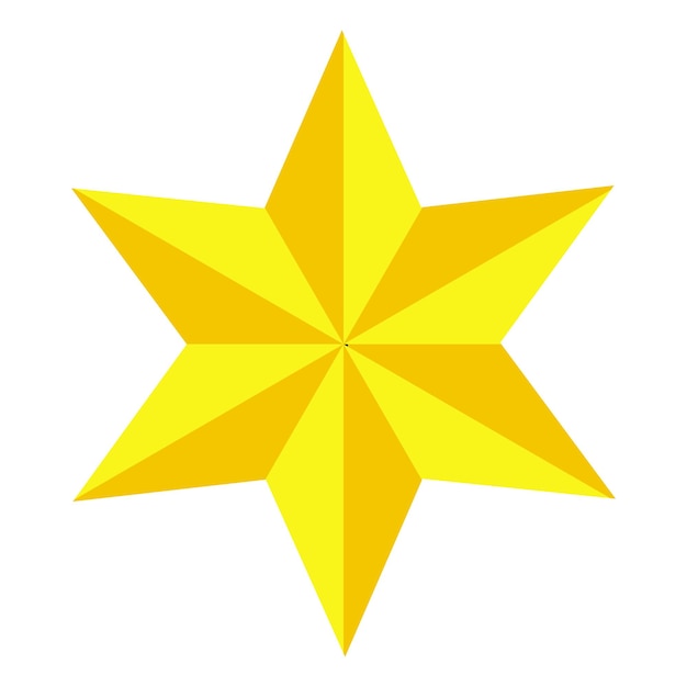 Jewish Star of David Golden sixpointed star Gold Magen David icon