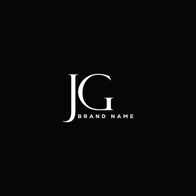 Vector jg letter logo design jg business and real estate monogram logo vector template
