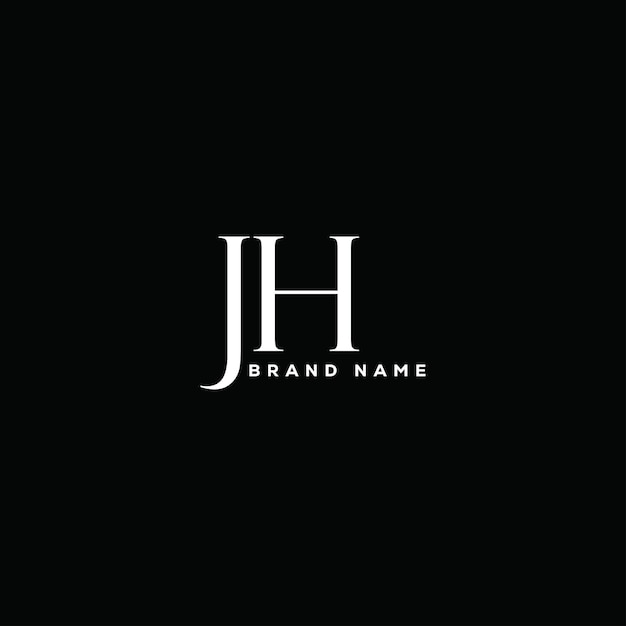 Vector jh letter logo design jh business and real estate monogram logo vector template