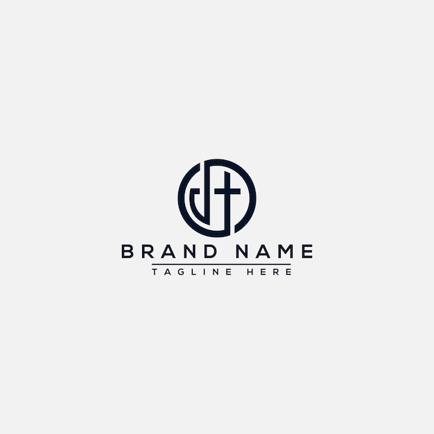 Vector jh logo design template vector graphic branding element