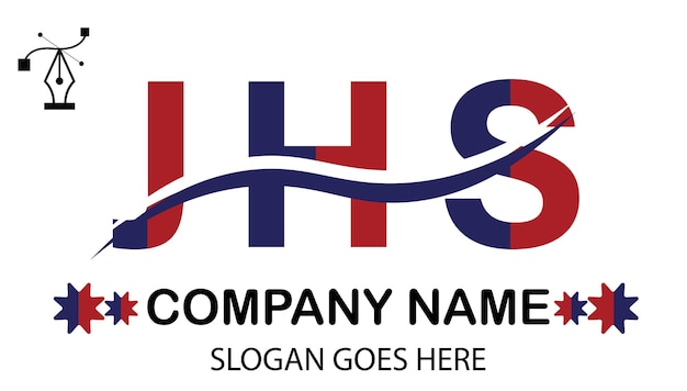 Vector jhs letter logo