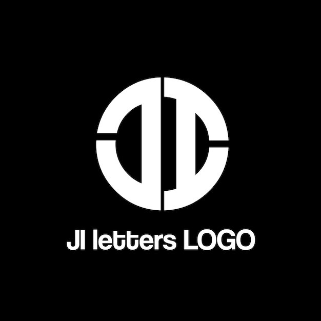 JI letters vector logo design