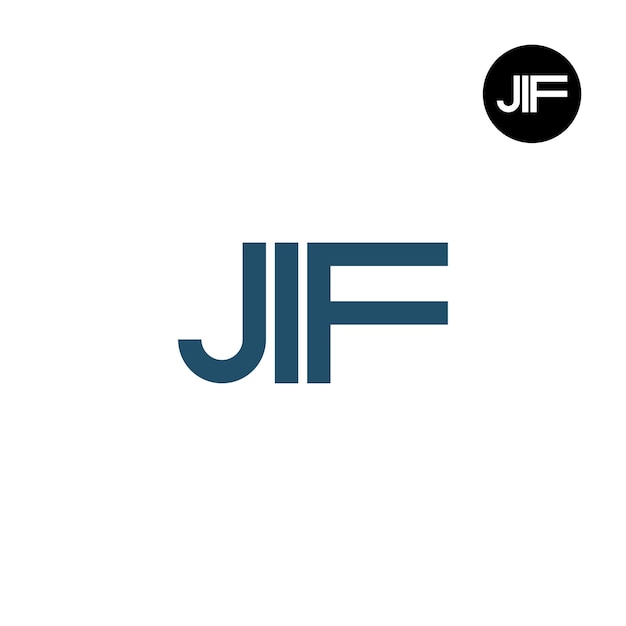 JIF ロゴ 文字 モノグラム デザイン