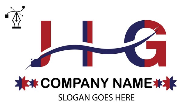 Vector jig letter logo