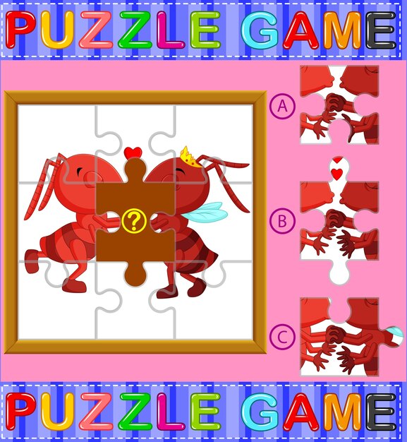 Gioco educativo di puzzle