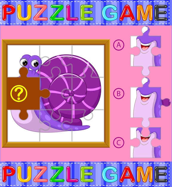 Gioco educativo di puzzle