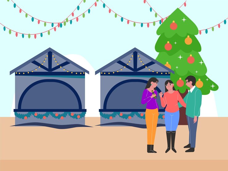 Вектор концептуальная иллюстрация jingle стильная и красивая