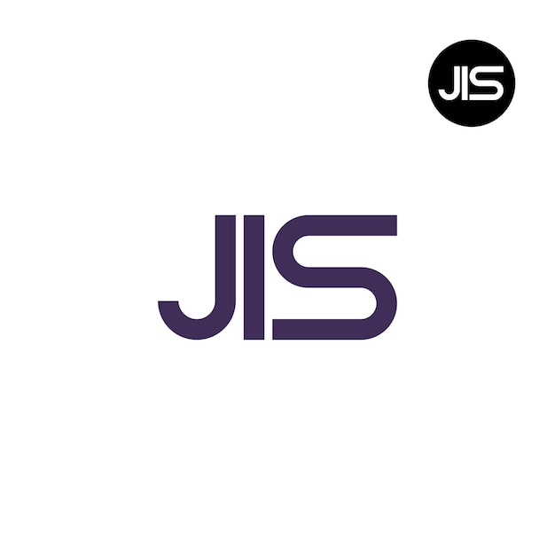 Vector jis logo letter monogram design