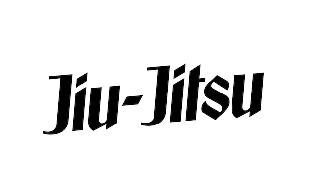 Jiu-jitsu-logo. Vector illustratie