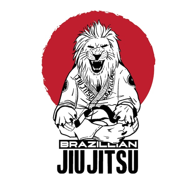 Vettore jiu jitsu