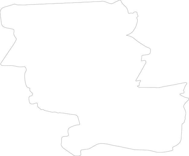 Vector jizzakh uzbekistan outline map