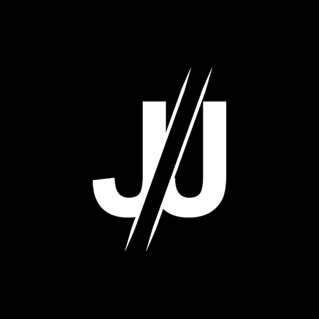 Элементы шаблона логотипа jj letter jj letter vector logo