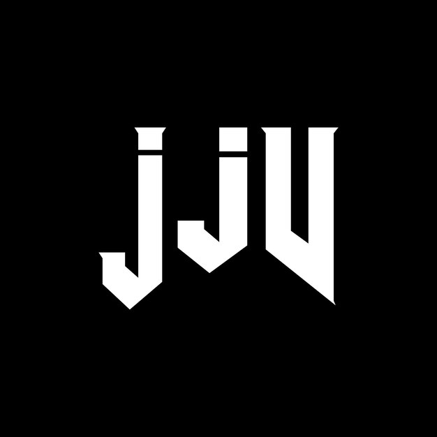 JJV LIGHTS ロゴデザイン 黒と白の色合い JJV ベクトル JJV アイコン JJV アルファベット JJV タイポグラフィー ロゴデザイン
