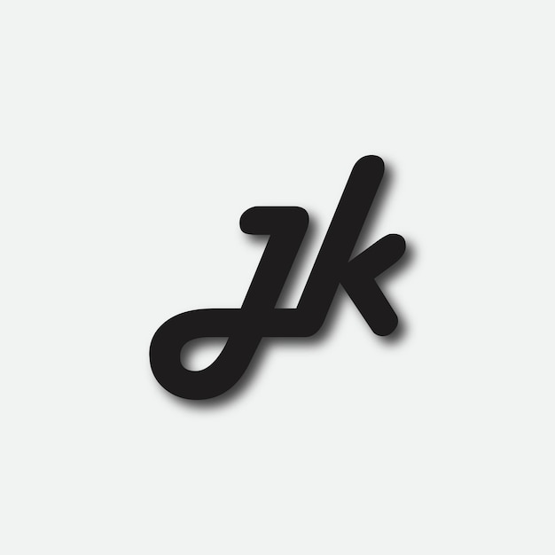 jk letter logo design