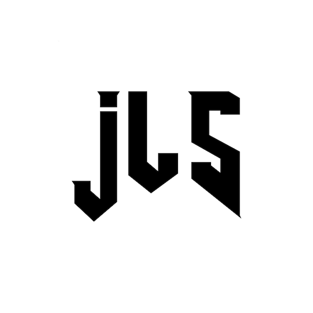 JLS letter logo ontwerp voor technologiebedrijf JLS logo ontwerp zwarte en witte kleurencombinatie JLS logo JLS vector JLS ontwerp JLS icoon JLS alfabet JLS typografie logo ontwerp