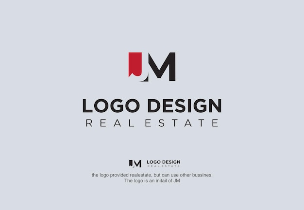 JM LOGO INITIALS 네거티브 스페이스 SEMPLE MODERN
