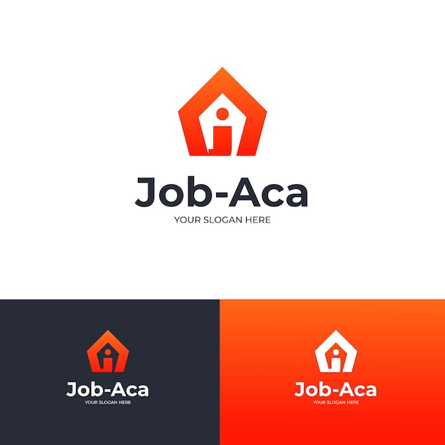 Job academy logo ontwerpsjabloon