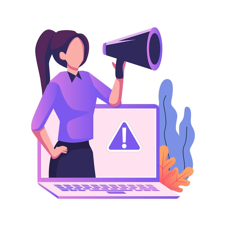 वेक्टर job alert flat style illustration design