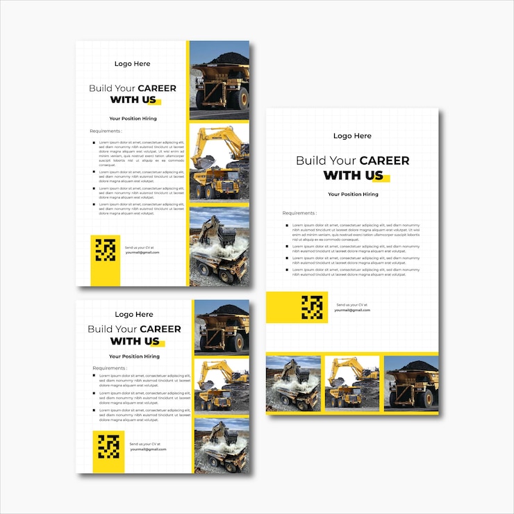 Vector job application design for mining company