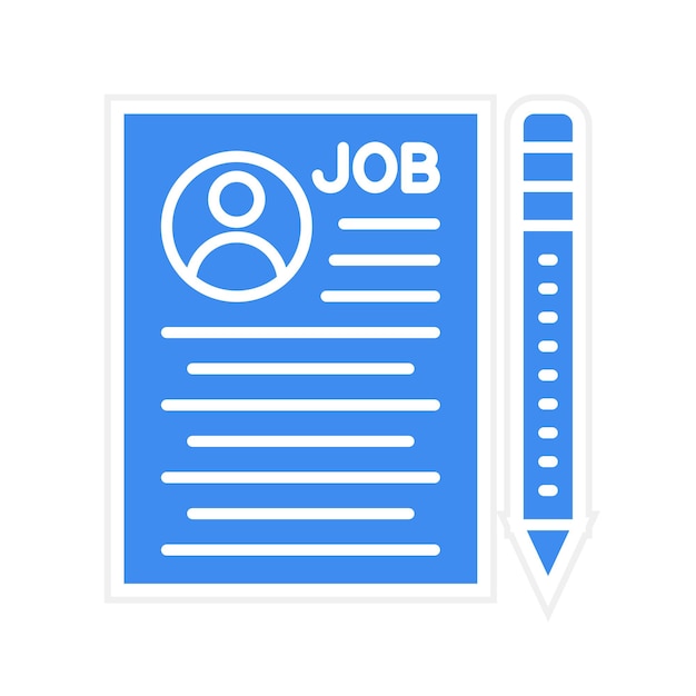 Vector job description icon vector image can be used for human resource