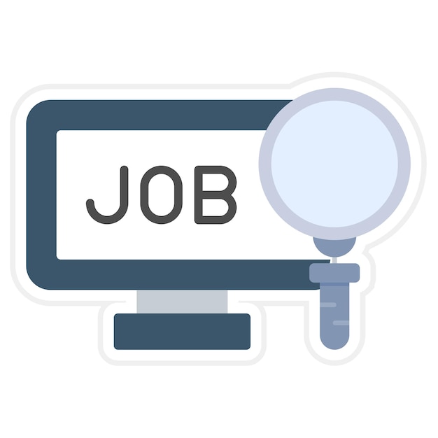 Vector job hunting icon vector image can be used for human resources