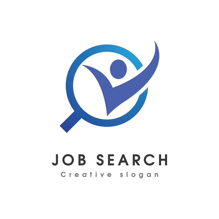 Vector job search logo vector