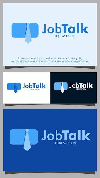 Job talk logo ontwerpsjabloon