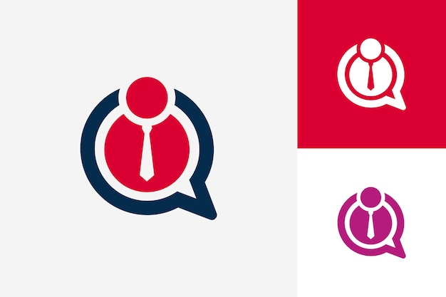 Job Talk Logo Template Design Vector, Emblem, Design Concept, Creative Symbol, Icon