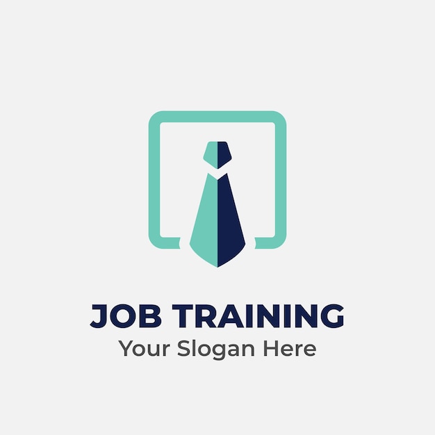 Job Training Company Vector Logo Template