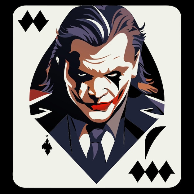 Vector jocker playing card vector illustration