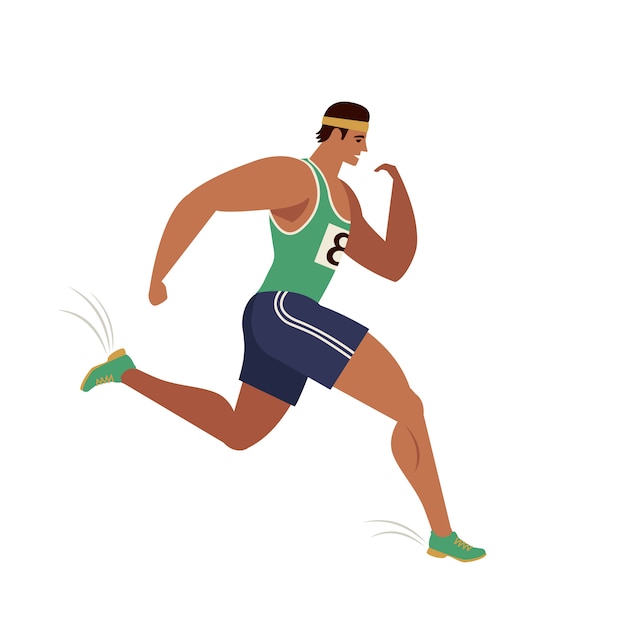 Vector jogging person.