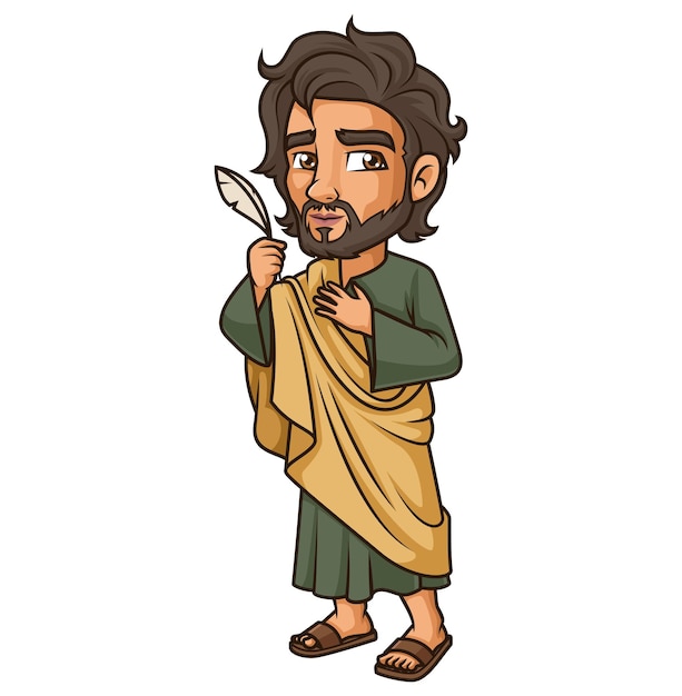 John the Apostle cartoon illustration