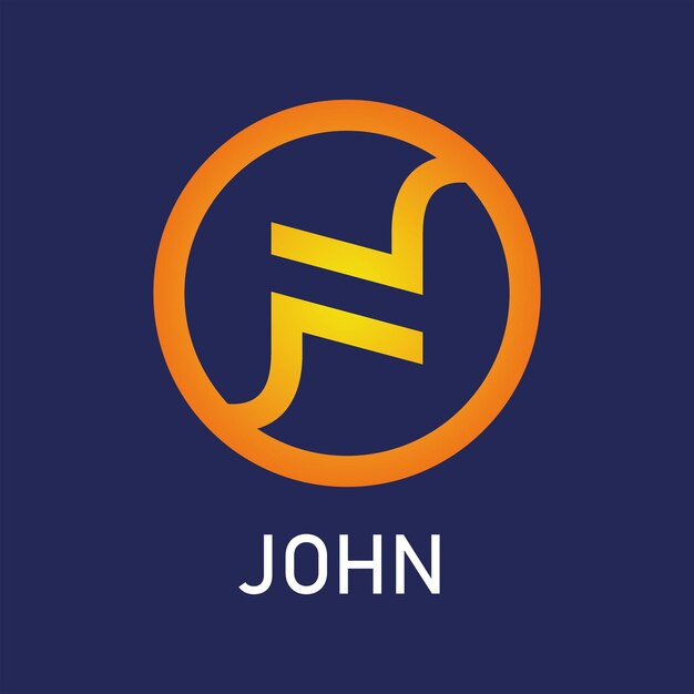 Vector john name logo