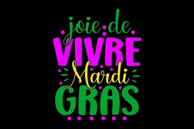 Vector joie de vivre mardi gras