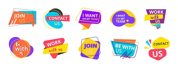 Join us sticker set