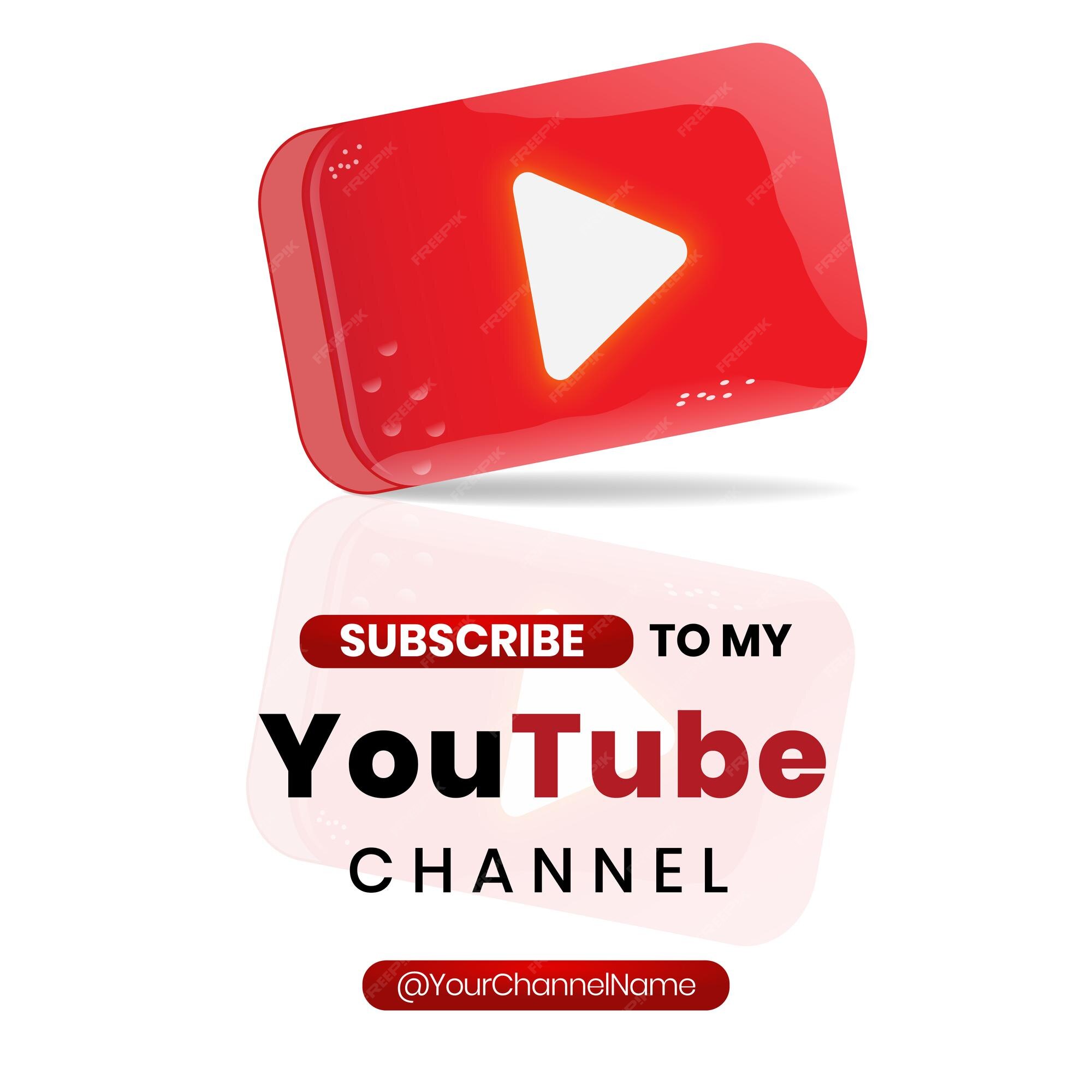 Premium Vector | Join us on youtube vector youtube glossy logo ...