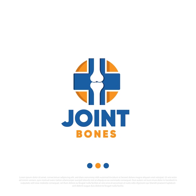 Vector joint bones logo design