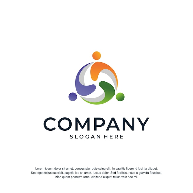 joint company logo premium vector