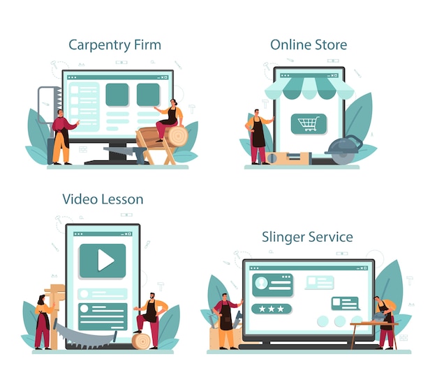 Онлайн-сервис или платформа для столяра или плотника