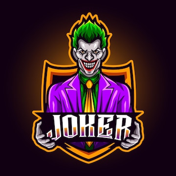 Premium Vector  Crazy gamer. joker gamer concept. e-sport logo - vector  illustration