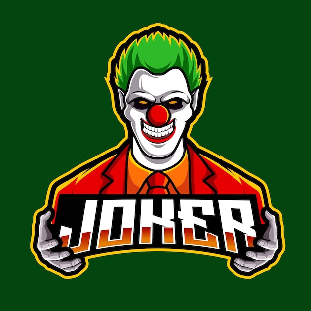 Premium Vector  Crazy gamer. joker gamer concept. e-sport logo - vector  illustration