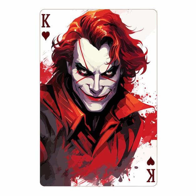 Vector joker playing card design