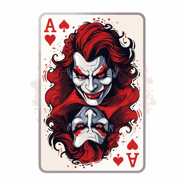 Vector joker playing card design