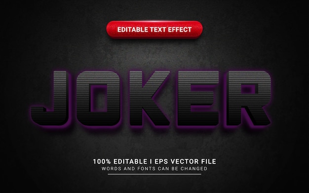 Joker text effect