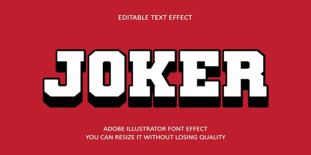 Joker text font effect