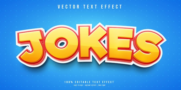 Vector jokes text effect