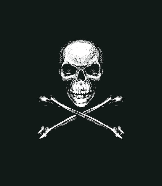 Vector jolly roger pirate poster