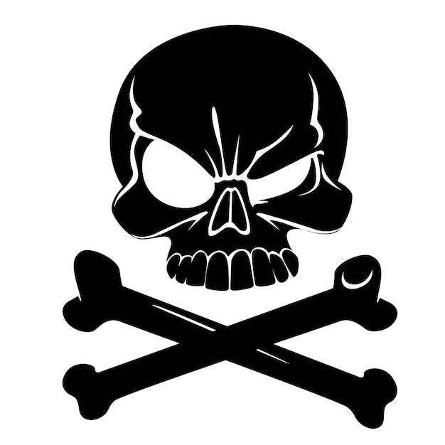 Jolly Roger zwarte naadloze achtergrond